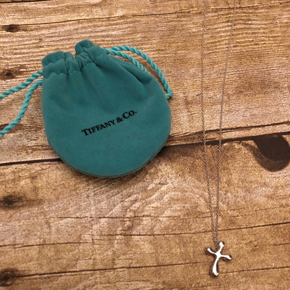 100% authentic Tiffany & Co cross necklace